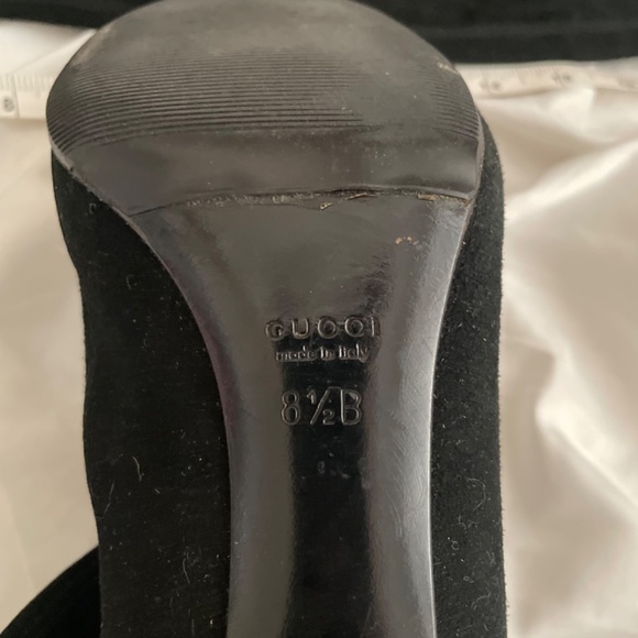 Gucci Black Suede Boots Size 8.5 - As Is, Please Read Description - Picture 4 of 14